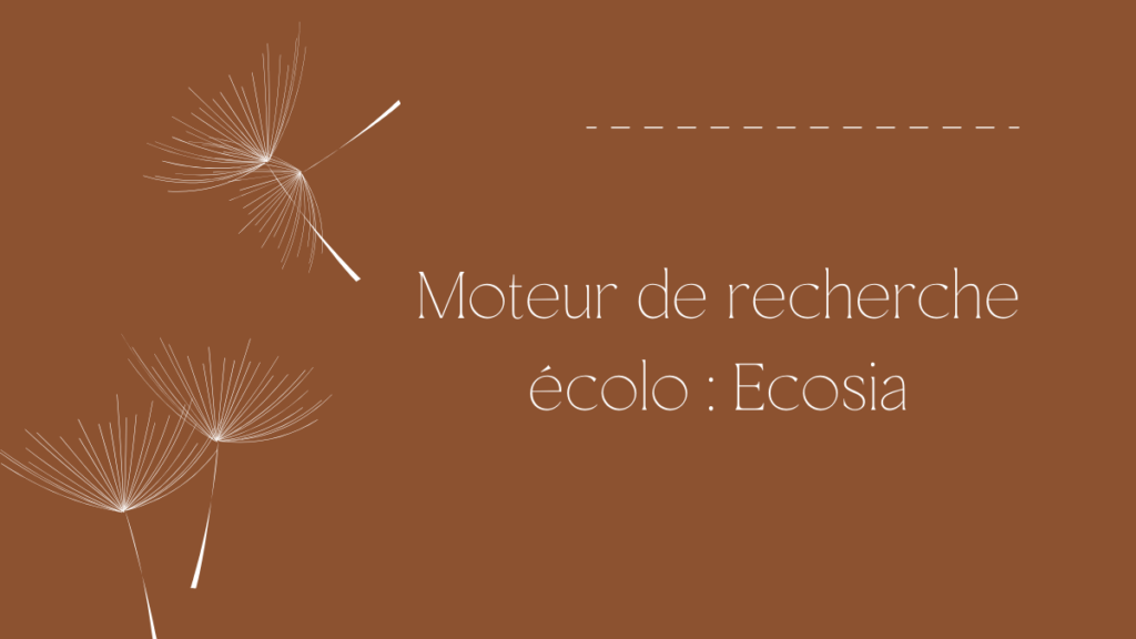 moteur de recherche ecolo ecosia